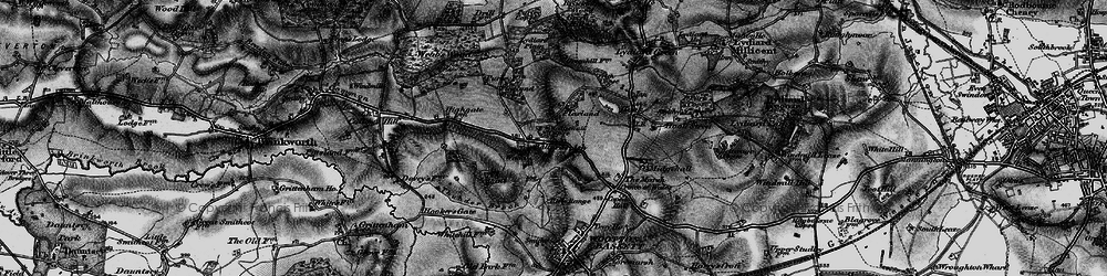 Old map of Ballard's Ash in 1898
