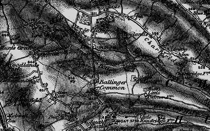 Old map of Ballinger Bottom in 1896