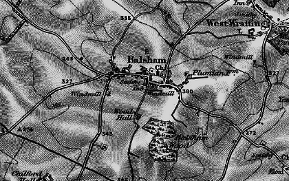 Old map of Balsham in 1895