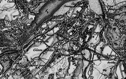 Old map of Bangor in 1899