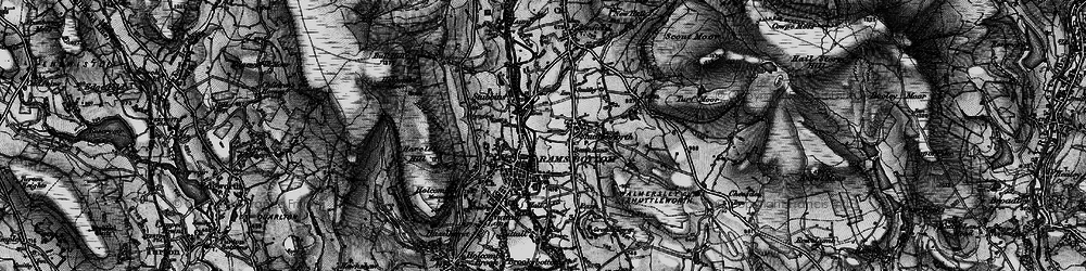 Old map of Bank Lane in 1896