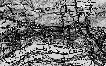 Old map of Bank Top in 1897