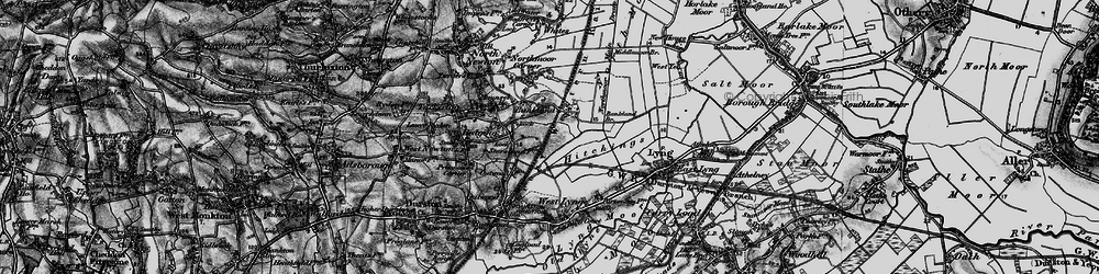 Old map of Bankland in 1898