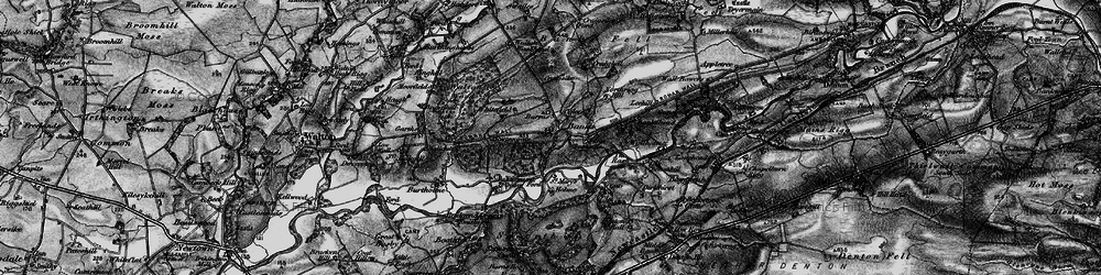 Old map of Allensteads in 1897