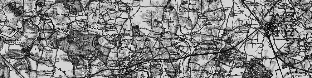 Old map of Banningham in 1898