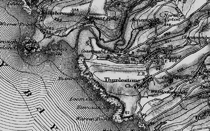 Old map of Bantham in 1897