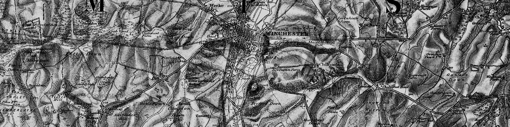 Old map of Bar End in 1895