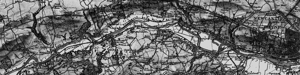 Old map of Bar Moor in 1898