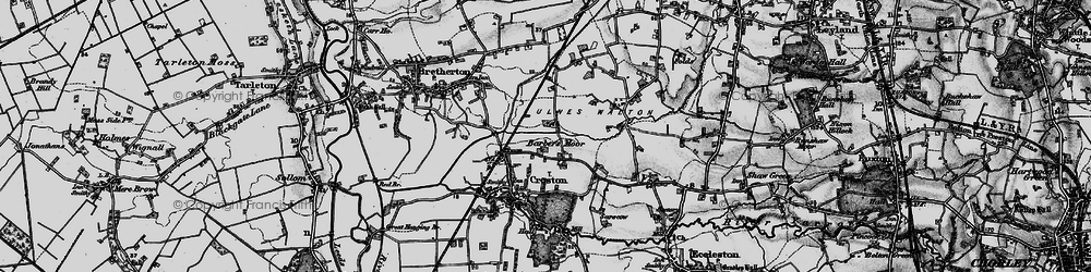 Old map of Wymott Brook in 1896