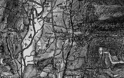Old map of Borwens in 1898