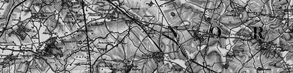Old map of Barby Nortoft in 1898