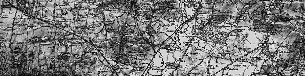 Old map of Barcombe Cross in 1895
