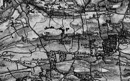 Old map of Barden Old Hall in 1897