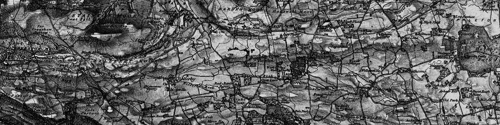 Old map of Hauxwell Moor in 1897