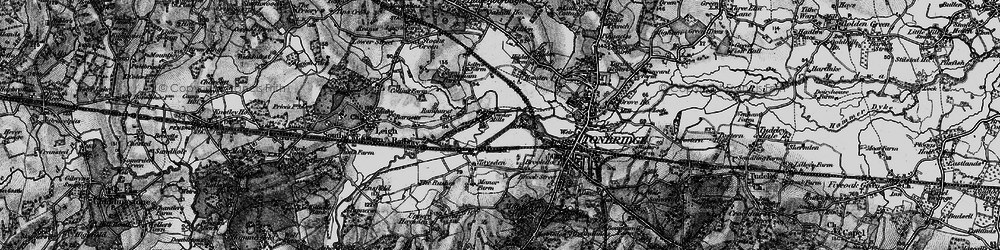 Old map of Barden Park in 1895