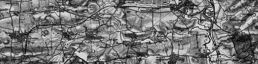 Old map of Barford St John in 1896