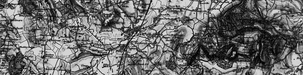 Old map of Barkers Green in 1897