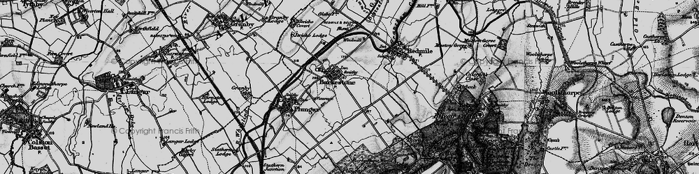 Old map of Barkestone-le-Vale in 1899