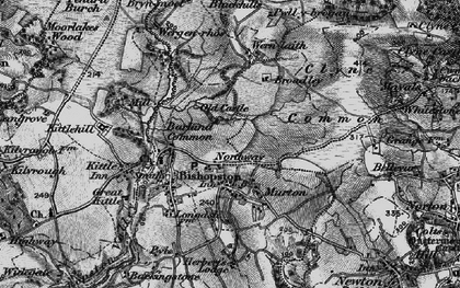 Old map of Barland Common in 1897