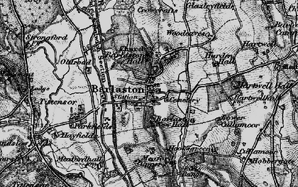 Old map of Barlaston in 1897
