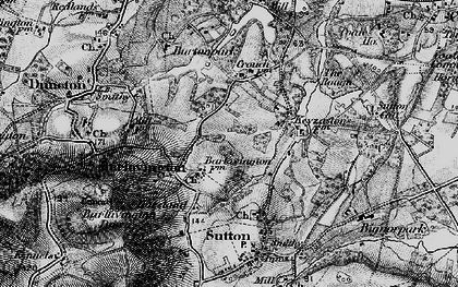 Old map of Burton Mill Pond in 1895