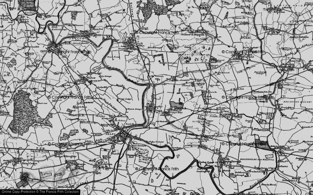 Old Map of Barlby, 1898 in 1898
