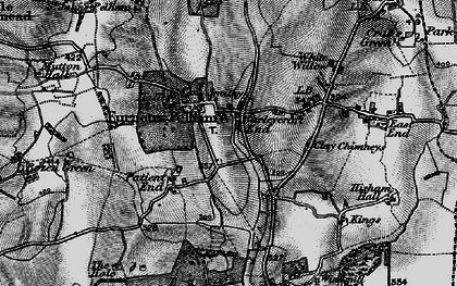 Old map of Barleycroft End in 1896