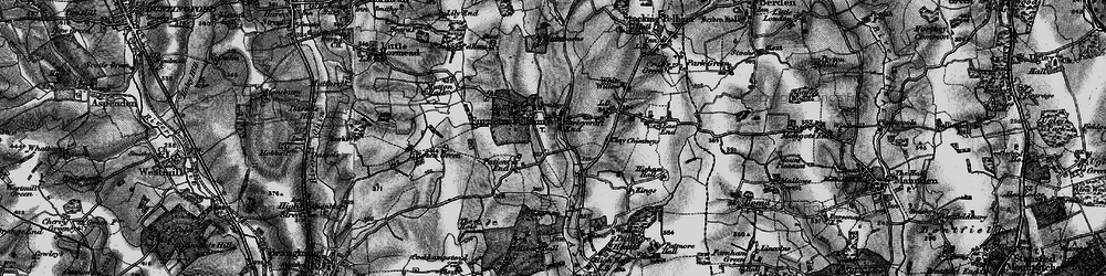 Old map of Barleycroft End in 1896