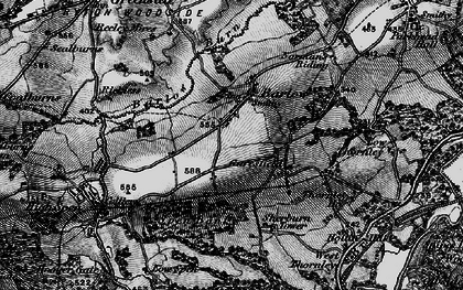 Old map of Barlow in 1898