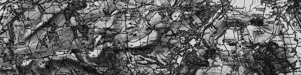 Old map of Barlow Burn in 1898