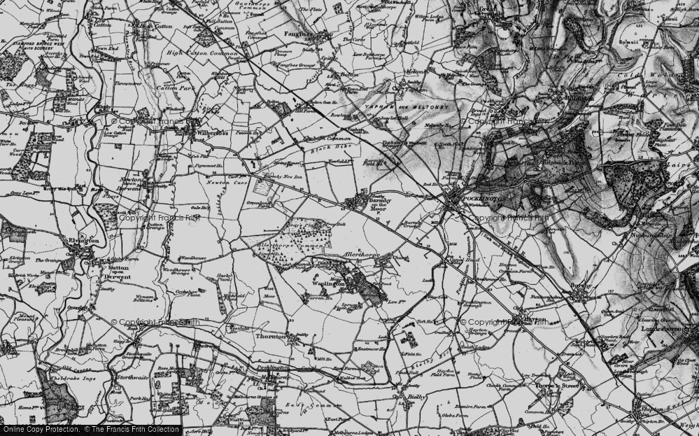 Old Map of Barmby Moor, 1898 in 1898