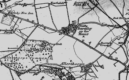 Old map of Barmby Moor in 1898