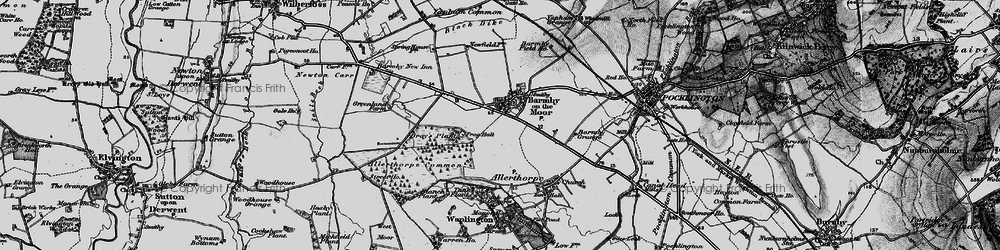 Old map of Barmby Moor in 1898