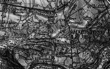 Old map of Barming Heath in 1895