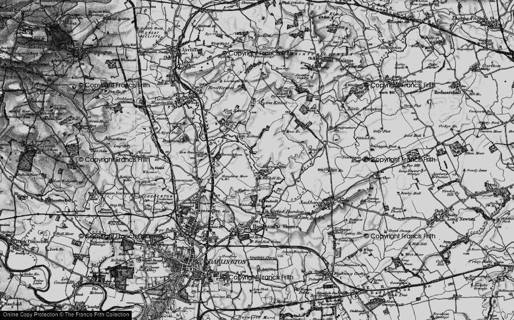 Old Map of Barmpton, 1898 in 1898