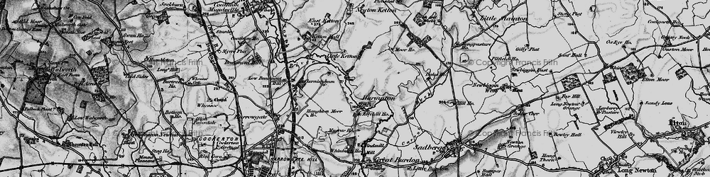 Old map of Barmpton in 1898