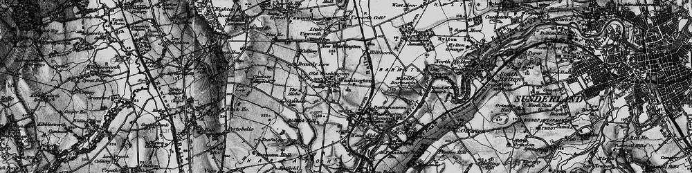 Old map of Barmston in 1898
