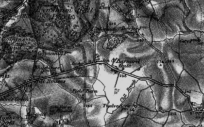 Old map of Barnard Gate in 1895