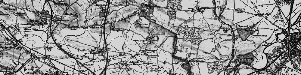 Old map of Barnburgh in 1896
