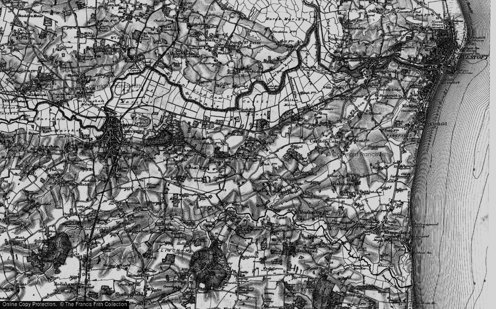 Old Map of Historic Map covering Barnby Broad in 1898