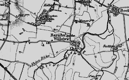 Old map of Barnby in the Willows in 1899