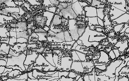 Old map of Barnes Street in 1895