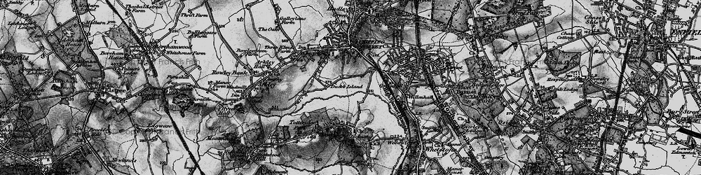 Old map of Barnet in 1896