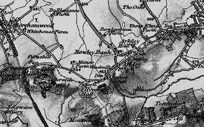 Old map of Barnet Gate in 1896