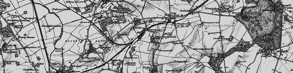 Old map of Barnetby Sta in 1895