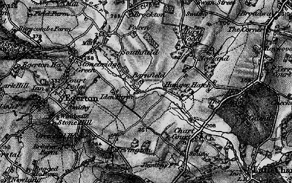Old map of Barnfield in 1895