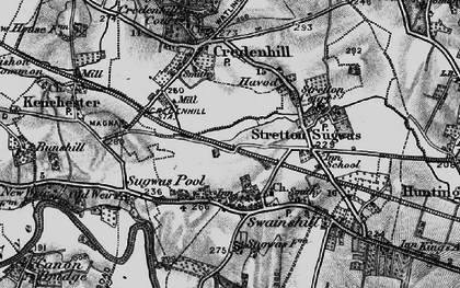 Old map of Barnfields in 1898