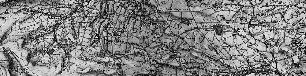 Old map of Barnside in 1896