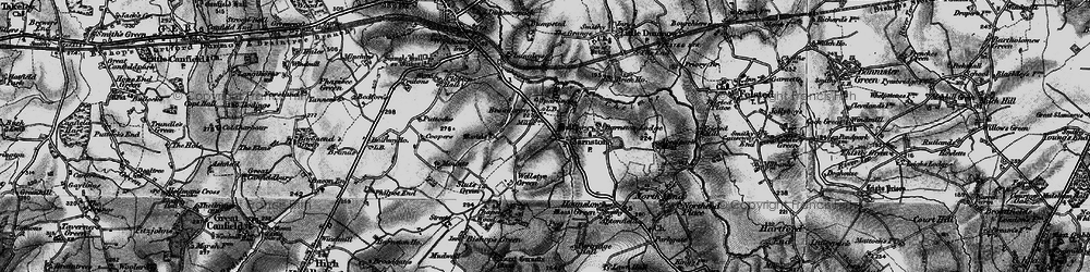 Old map of Broadgroves in 1896