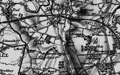 Old map of Barr Common in 1899